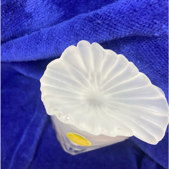 VINTAGE Frosted Glass Perfume Bottles (2) with Decorative Dauber Stopper - Picture 4 of 10